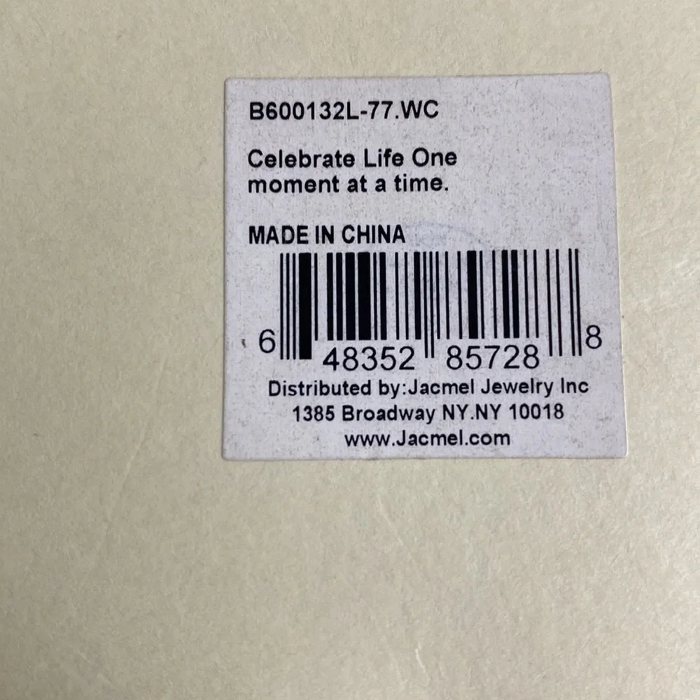 Hallmark Connection Stainless Steel Silver Bracelet Keepsake Celebrate Life - Picture 9 of 9